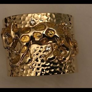 Lilly Pulitzer lion rhinestone cuff